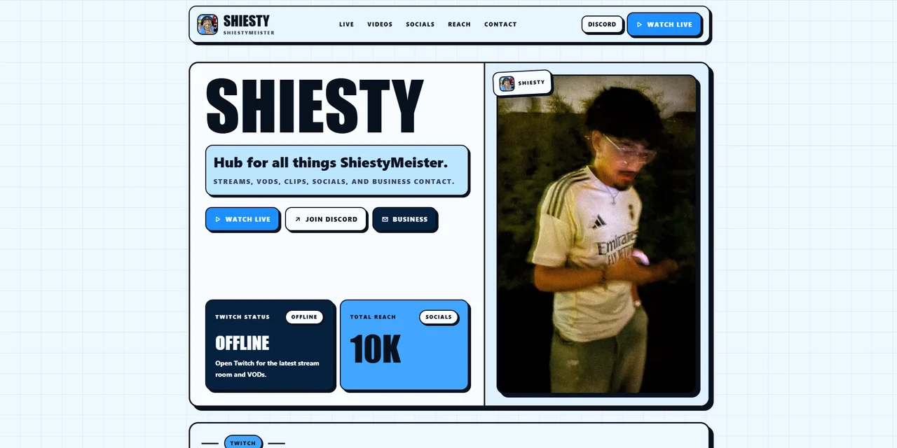 Shiesty's website — image 1